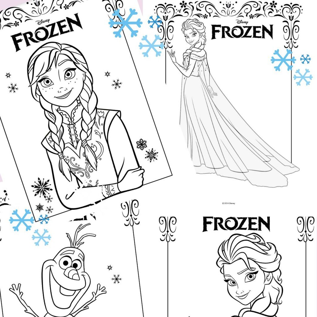 Free printable Frozen Colouring pages.