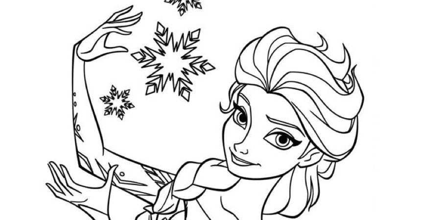Free Anna And Elsa Frozen Colouring Pages PDF - Mini Travellers