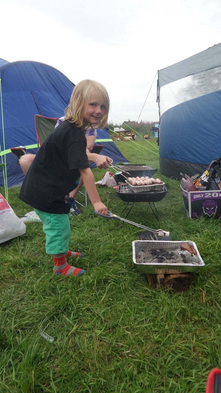 camping with toddler