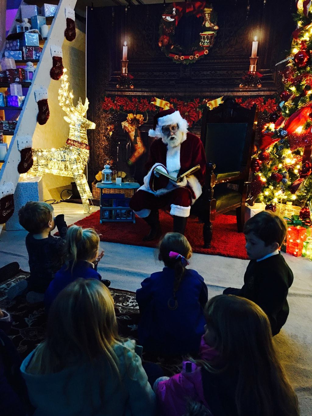 Storytime with Santa at St George's Hall Grotto www.minitravellers.co.uk