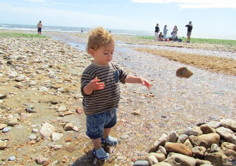 Family Day Out to Charmouth Beach