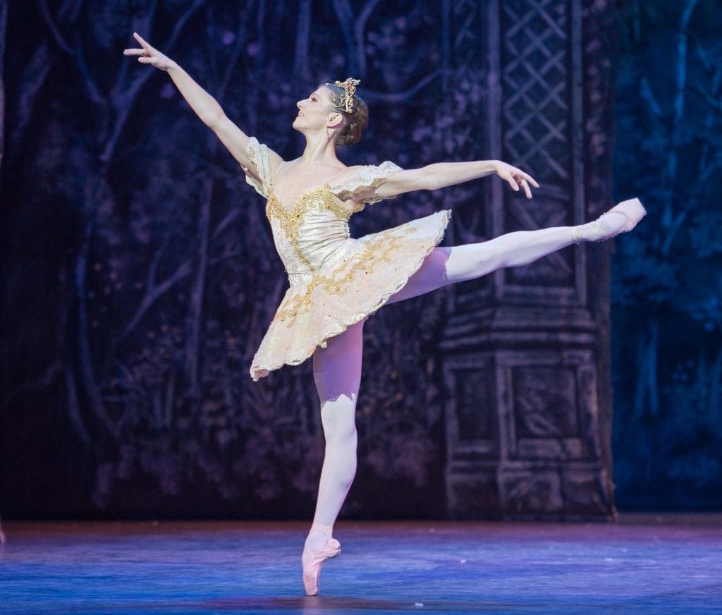Alina Cojacaru dances the Grand Pas De Deux in English National Ballet's Nutcracker at the Empire Theatre, Liverpool on November 19, 2013. Photo: Arnaud Stephenson