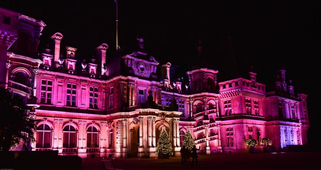 Waddesdon Manor at night by The National Trust. An amazing day out for families.