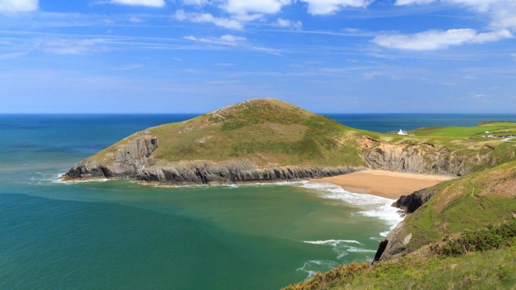 Mwnt Beach, a National Trust estate in Wales that's perfect for exploring with the family