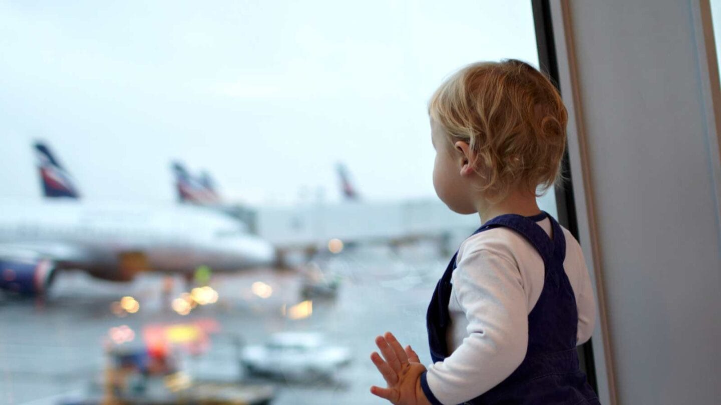 Tips for Flying with kids, Photo Credit Deposit Photos.