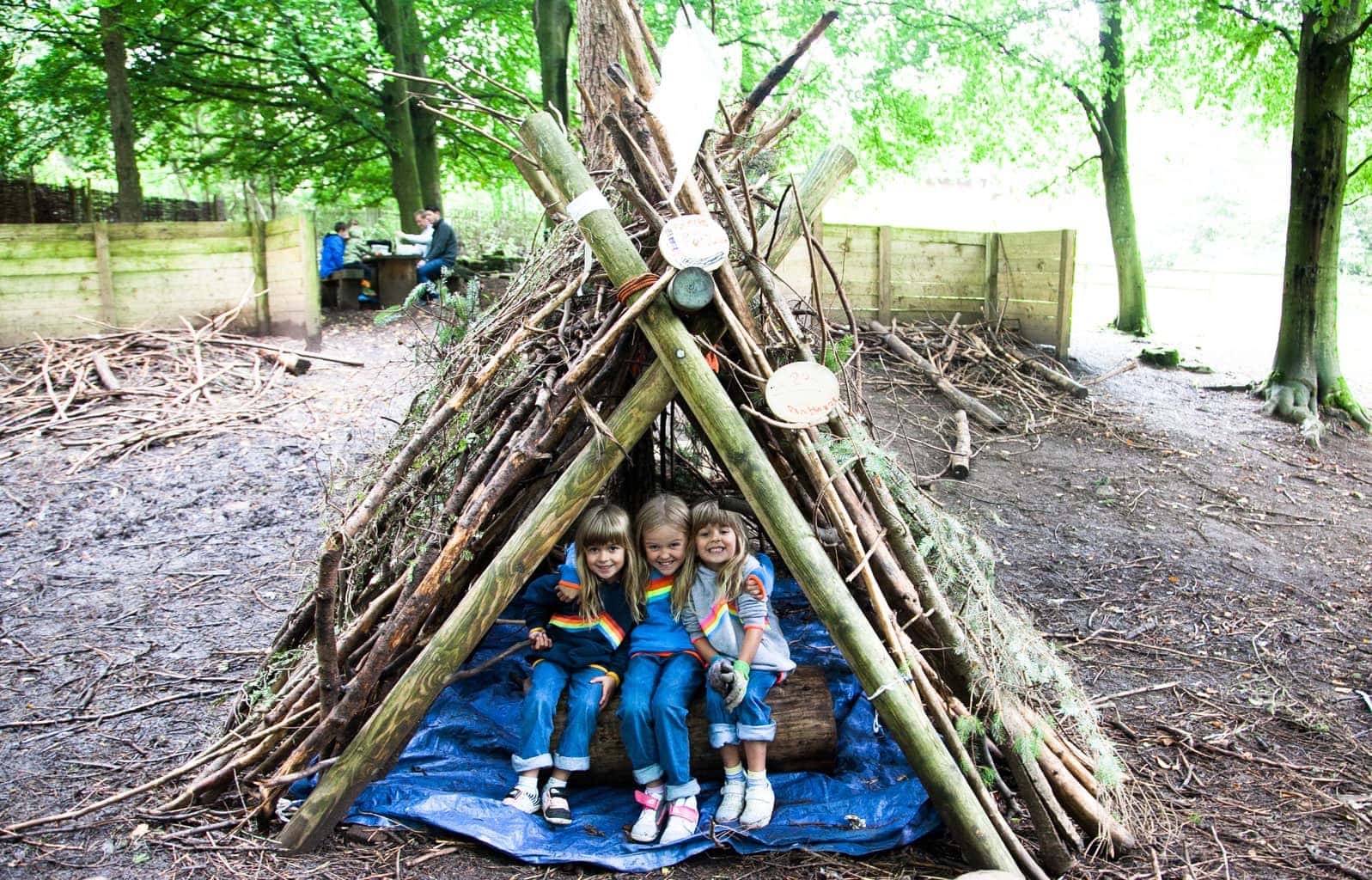 Family Den Building and Decorating at Center Parcs www.minitravellers.co.uk