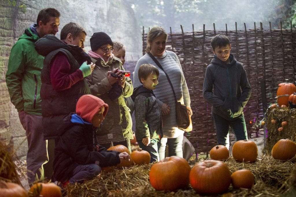 WARWICK CASTLE EXCLUSIVE. Warwick Castle becomes 'the haunted castle' for halloween offering attractions for children and adults alike, offering fun experiences, a range of shows that reinforce the castles spookiness / gory history. Warwick Castle, Warwick, Warwickshire. October 24, 2016.