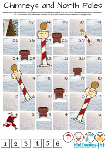 Chimneys and North Poles - our Free Christmas Travel Game Printable