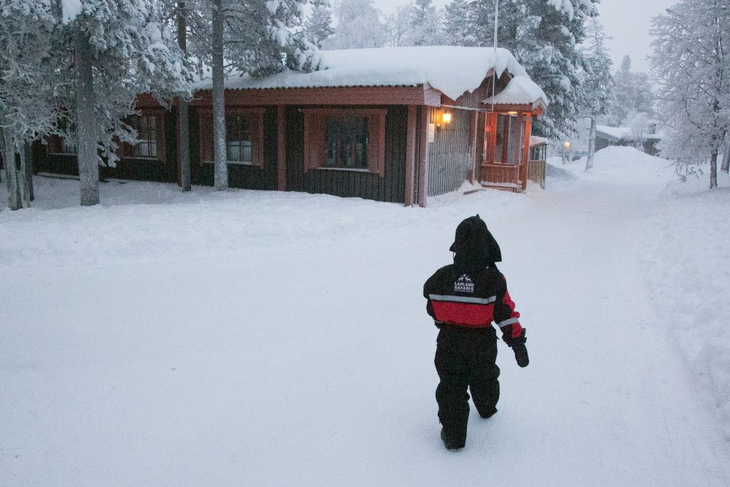 Heading to Saariselka Inn at Santa’s Lapland