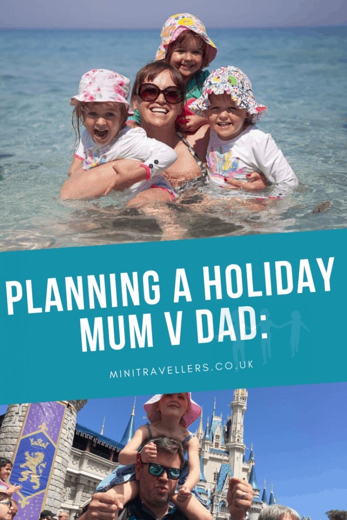 Planning A Holiday Mum vs Dad