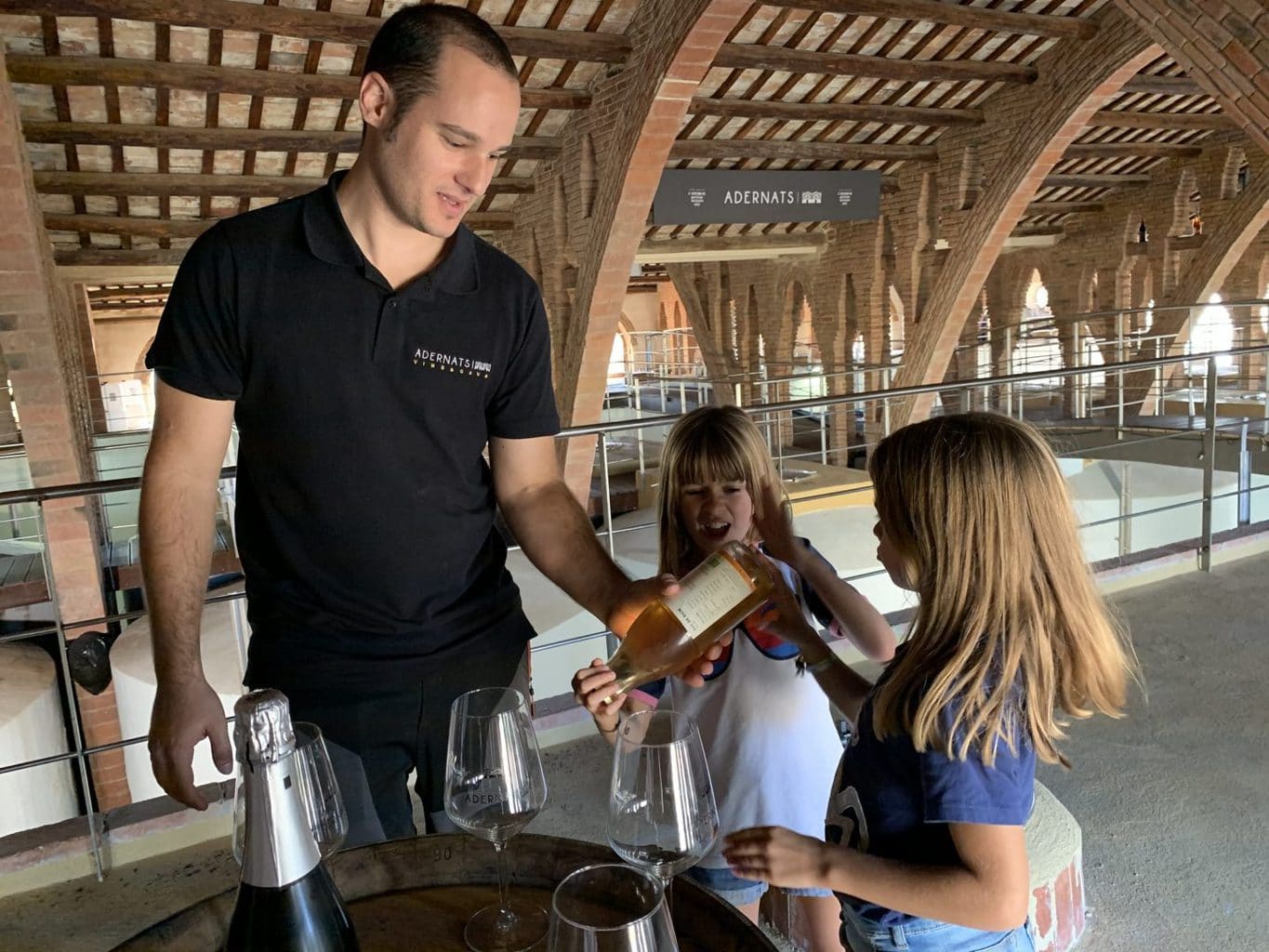 Wine tasting at a Vineyard in Spain with Kids – Adernats Cellar