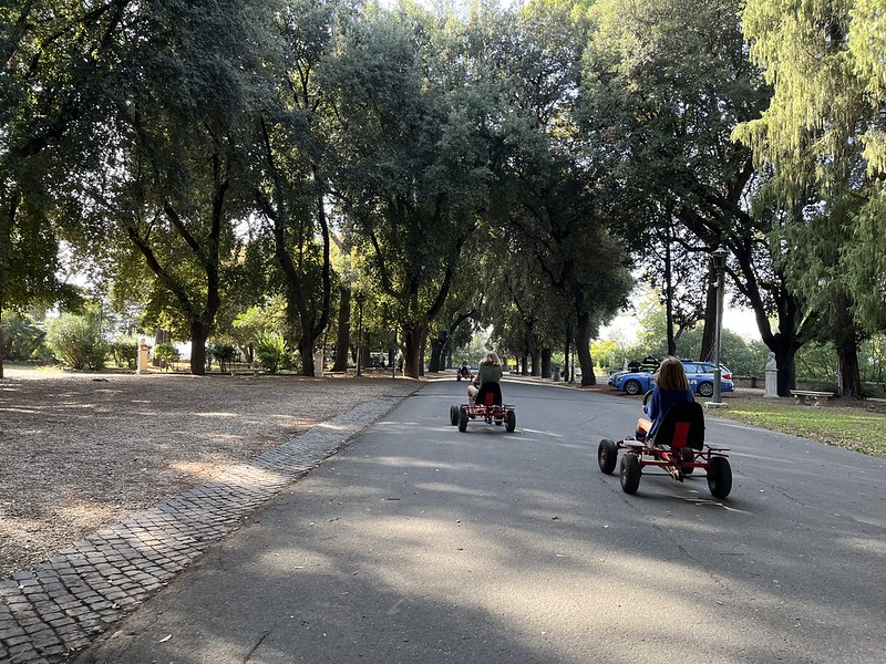 Karting at Villa Borghese