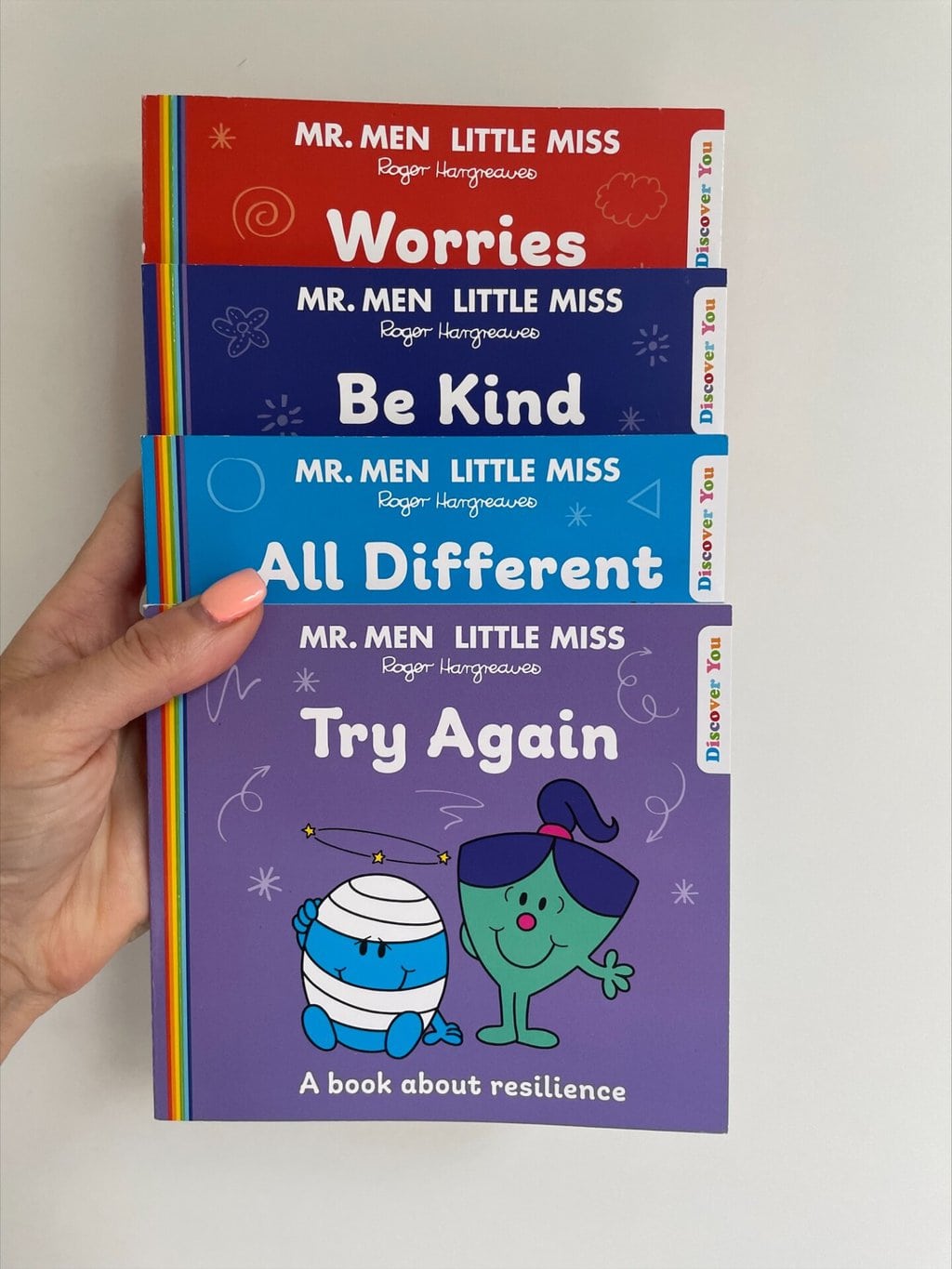 Mr. Men, Little Miss – Discover You Stories: Be Kind, Worries, All Different and Try Again