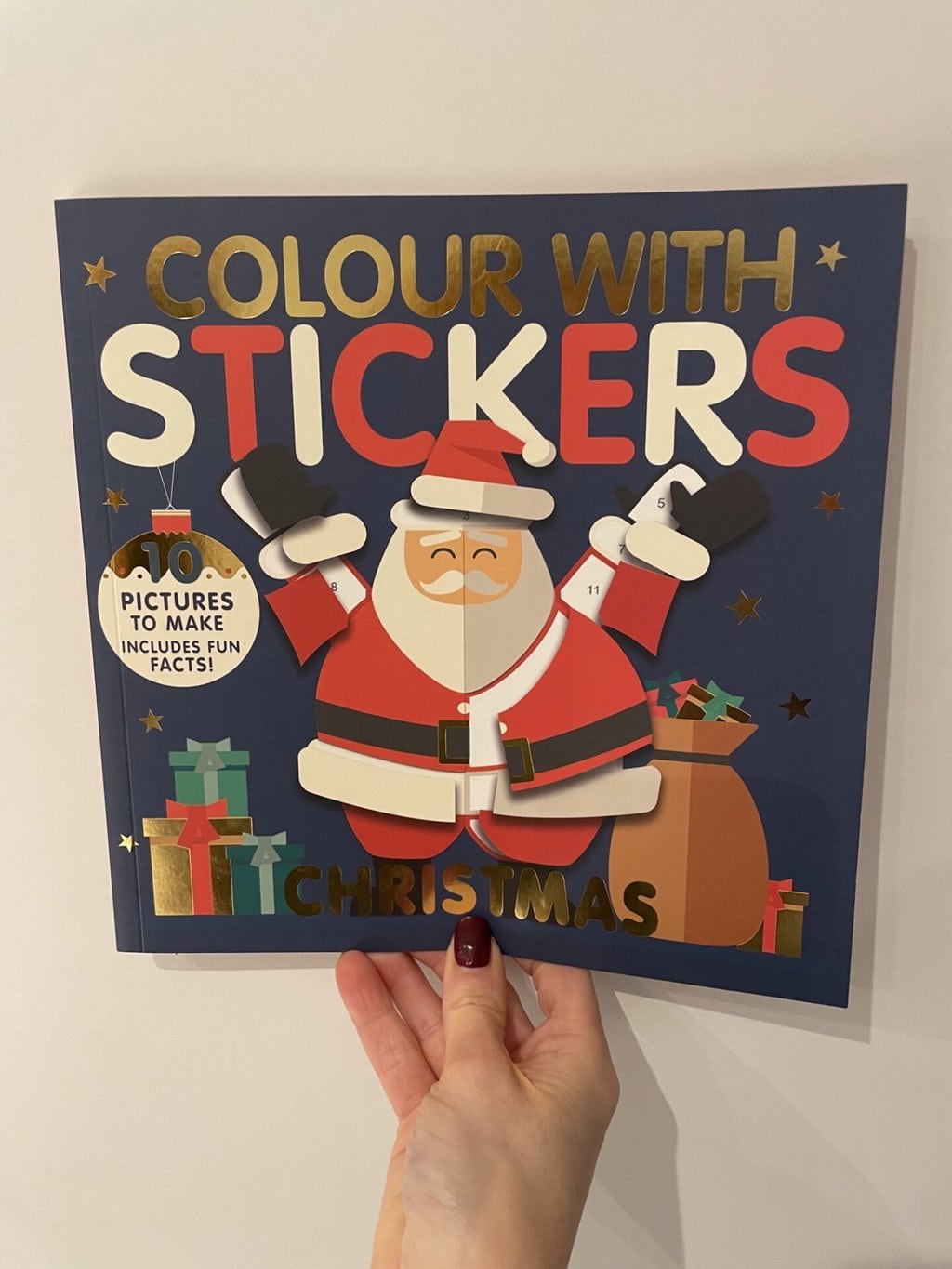 Colour with Stickers – Christmas – Caterpillar Books 