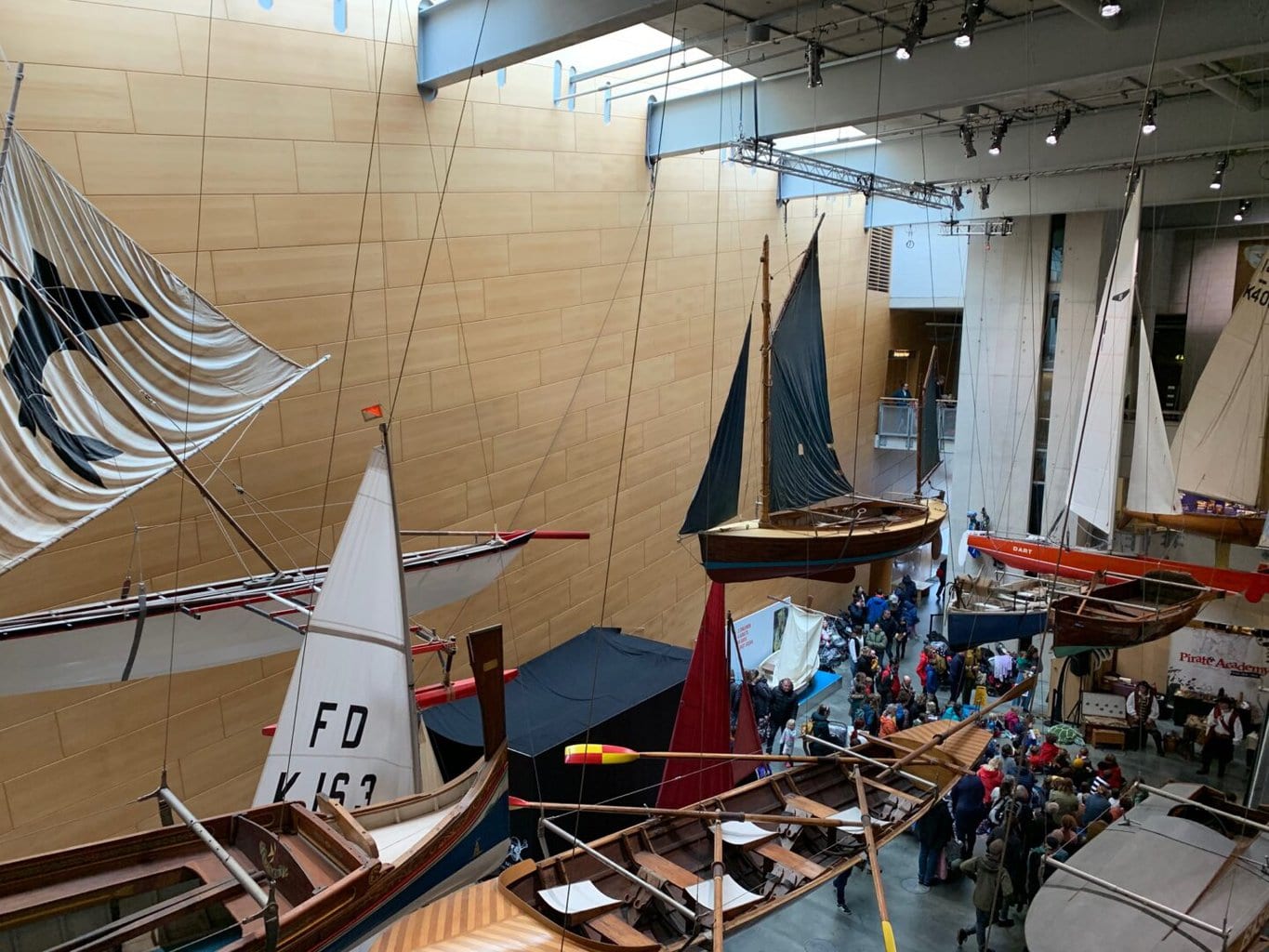 We visited the National Maritime Museum Cornwall on a very rainy day during the Easter holidays. The queue out of the door was the first indication that it was a popular family attraction!