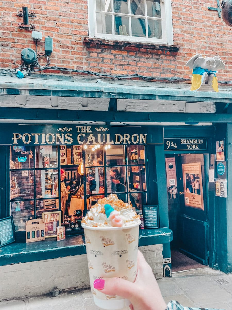 What to do in York with Kids, visit the potions cauldron in the shambles York