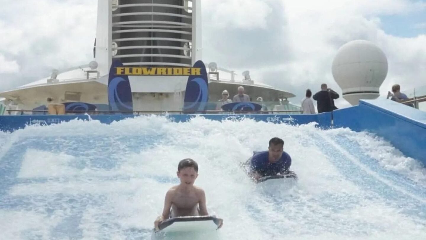 The FlowRider on Royal Caribbean Photo Credit Sarah Christie, Cruising for All.