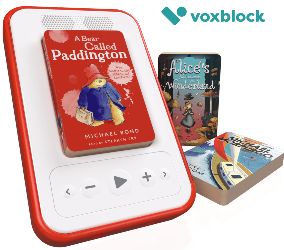 Voxblock, screen (and wifi) free children’s audiobook player