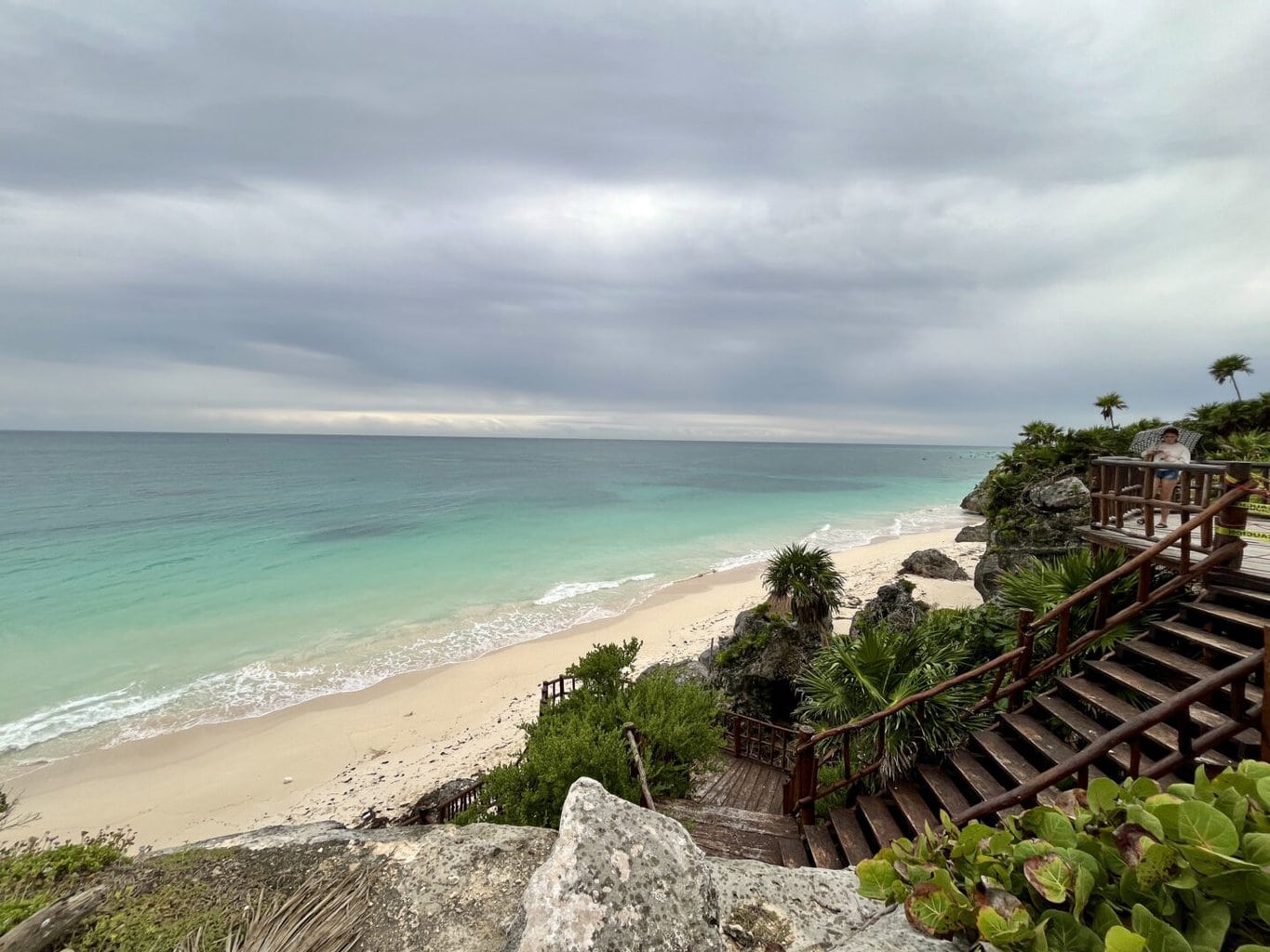 Tulum was a major Mayan city and served as a significant port during the late Postclassic period (AD 1200 to 1521). The ruins are situated on the cliffs along the Caribbean Sea and are known for their stunning coastal views.